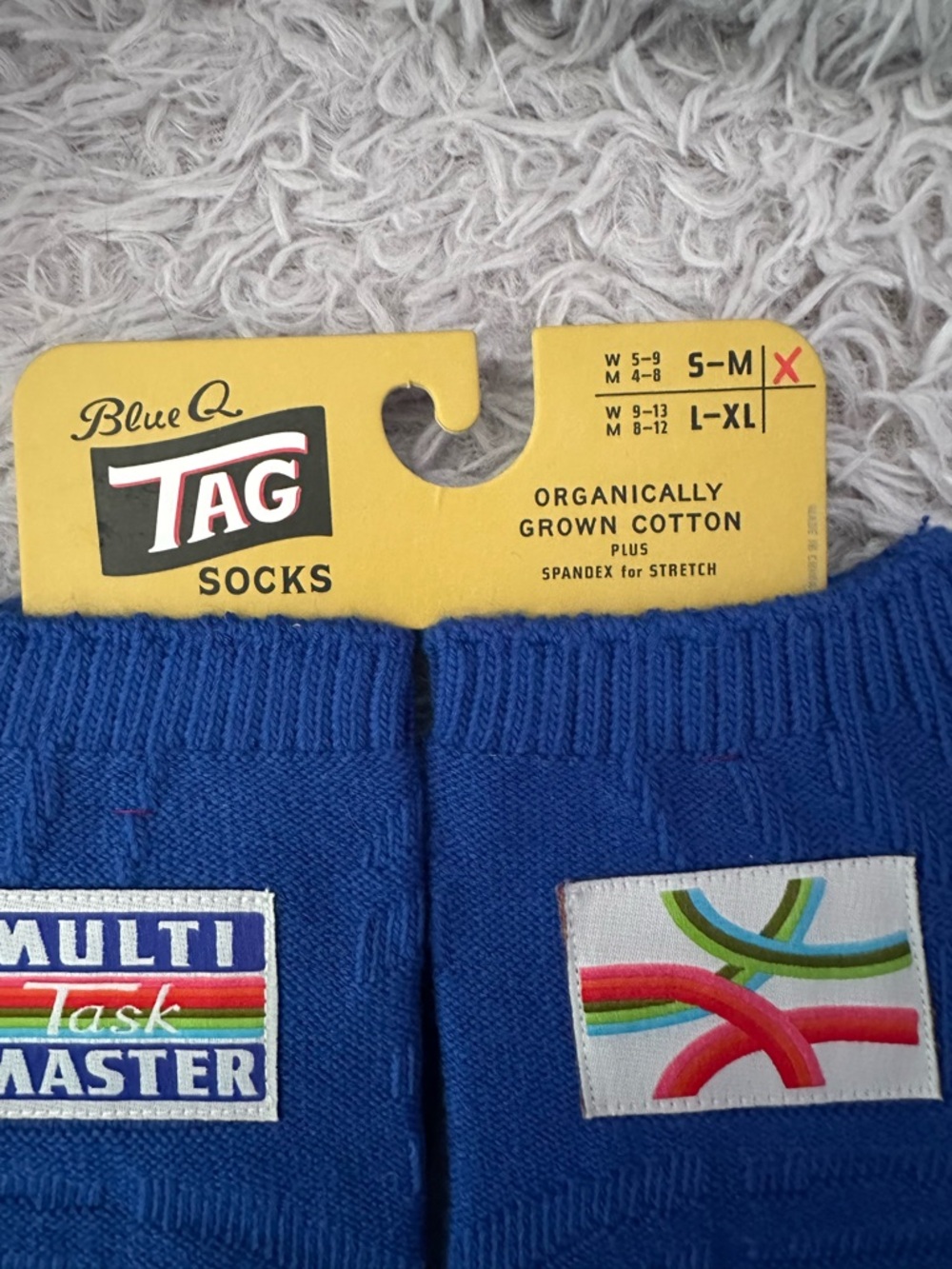 Blue Q Bold Blue "Multi Task Master" Men's Socks - Picture 4 of 6